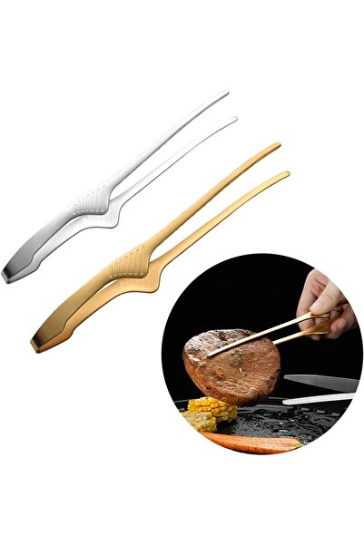 ARVALE Sihirli Şef Cımbız Maşası Hijyenik - Yere Temas Etmez Kirletmez Özellikli 23 Cm - Gümüş