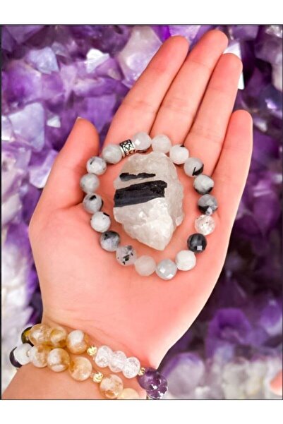 Zodyak Doğal Taş Moon Stone 8 Mm Raw Stone with Gift| Female Energy