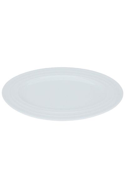 Alsaif Gallery Al Saif Gallery porcelain plate, 30 cm, oval - white