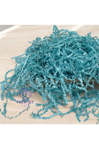 HUR-AY PACK Baby Blue Cropped Zigzag Pelur - 100 g Paper, Ornamental Filling Material