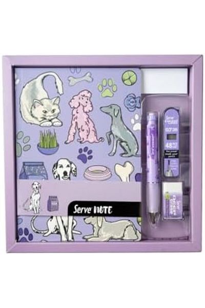 STOREMAX Muartshop Notebook Set - Patterned Lavender in Special Box 871301