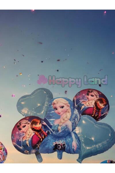 Happyland Frozen Elsa 5-Piece Foil Balloon Set Frozen Concept Birthday Ornaments
