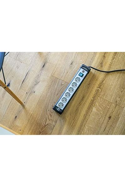STOREMAX Mrttnca Premium-Line 6-Way Multi-Socket (Multi-Socket with Switch and 5 m Cable - 45 °   Socket Layout, Du