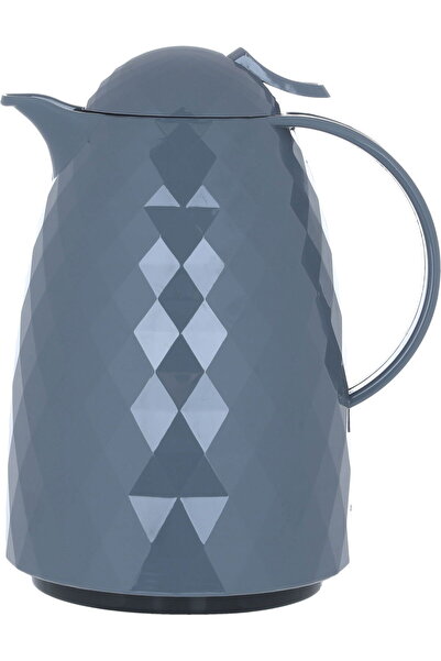 Alsaif Gallery Deba Crystal Saif Gallery Thermos, 1 Liter, Turkish - Dark Grey