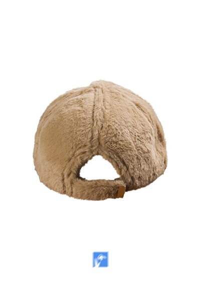 Kardelen Butik Denizli Штучна кроляча шерсть Якісна плюшева бейсболка