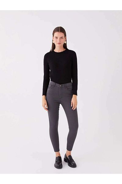 LC Waikiki Lcwaikiki Classic Gray Slim Fit Women's Jeans