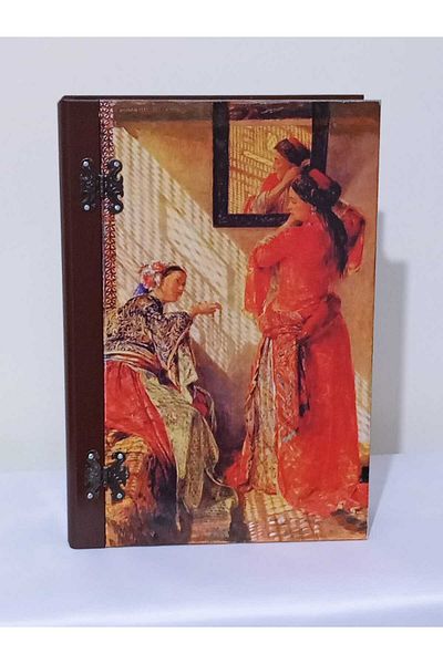 Altınyapı Hobi Market Wooden Decorative, Gift, Jewelry, Accessories Book Box 35X24X8.5 cm