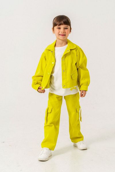 HAUSEkids 6-9 Years Old Sa Calobra Girl's 3-Piece Set - Acid Green