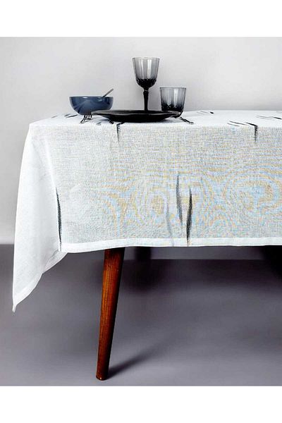 PİKKO HOME GREY-NEGRĂ JACQUARD ECRU POLIESTER TUL (LM)