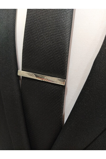 Elegante Cravatte Klasik Desen Kutulu Kravat İğnesi