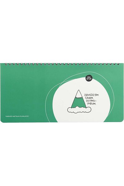 STOREMAX Color Hisli 13X27 Weekly Planner with Spirilli, Sticker - I'M at the Top, Dear, I Can'T Hear