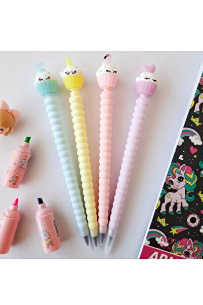 NaSaDAN 1 Adet Sevimli Cup Cake Ebedi Bitmeyen Sonsuz Kurşun Kalem