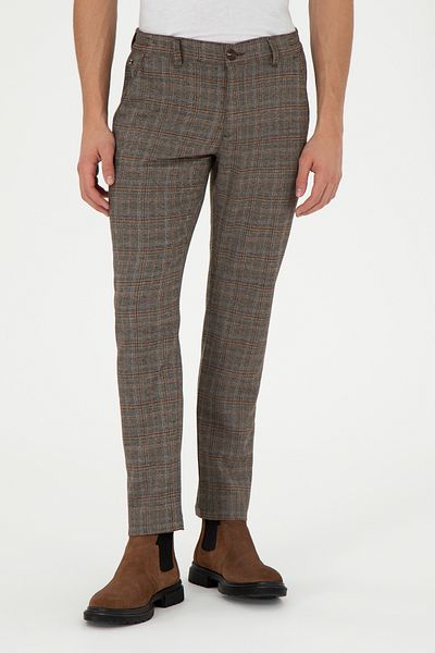 U.S. Polo Assn. Men's Brown Canvas Trousers 50291185 -Vr029