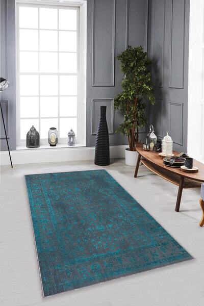 Viva Weaver's Kaymaz Tabanlı Makinede Yıkanabilir Halı Kr023