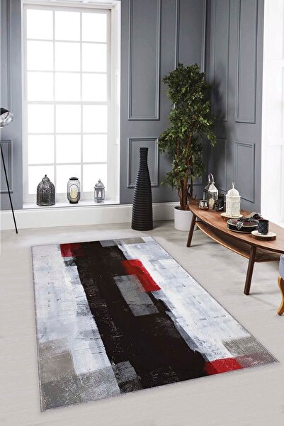 RugViva Kaymaz Tabanlı Halı Mix MX07 Pastel Kırmızı