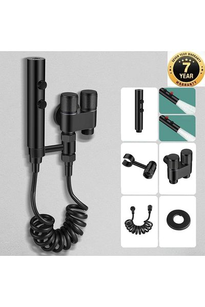 OEM Black Bathroom Bidet - Dual Function Pressure Sprayer and Faucet