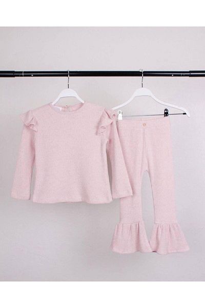 Bunika Baby Pink Ruffle Suit Set