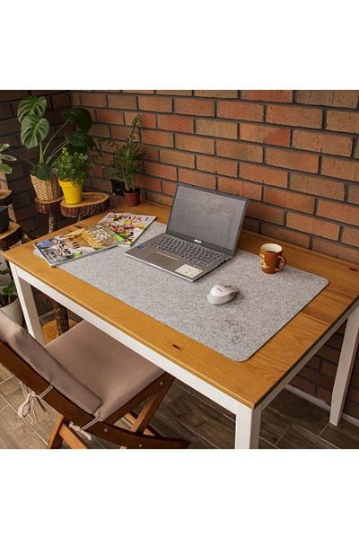 KeçeBizde Felt Desk Organizer and Gaming Mouse Pad Desktop Organizer Mat 50x100 Cm