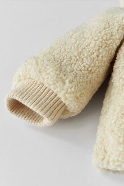 minibambi Girl's Hooded Faux Wool Jacket