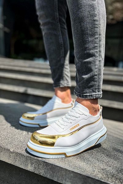 Chekich Ch041 Cbt Renaissance Men's Shoes White/Gold