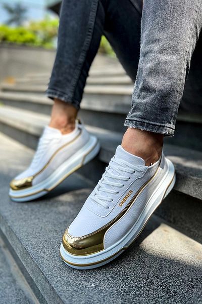 Chekich Ch041 Cbt Renaissance Men's Shoes White/Gold