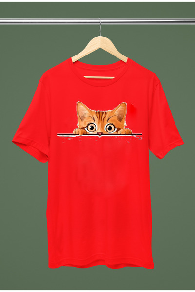 MAGORS mačka T-SHIRT SA ŠTAMPOM, OKRUGLIM OGRLOM I KRATKIM RUKAVIMA PREKO Ove...