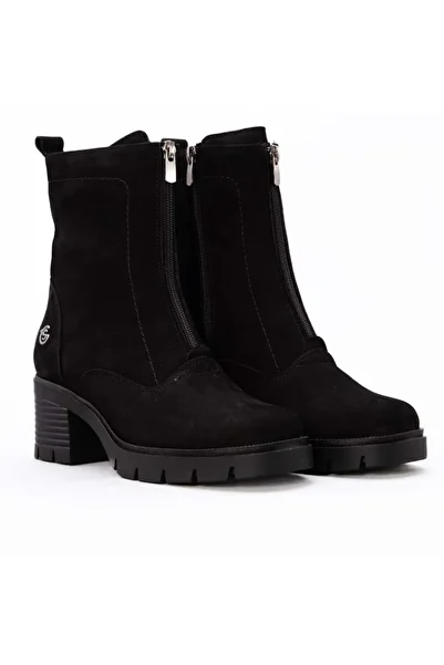 Gusse Γυναικείες μπότες Elvira από γνήσιο δέρμα Nubuck 2426