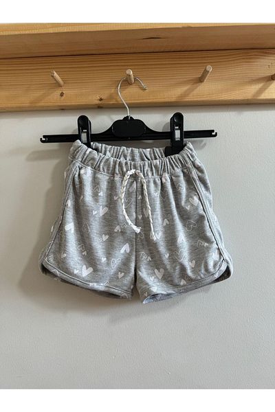 minibambi Pantaloni scurți pentru fete Grey Heart