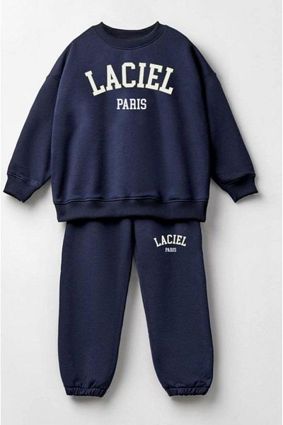 childbaby Navy Blue Unisex Top and Bottom Set - Navy