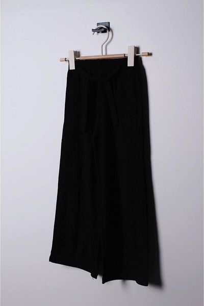 minibambi Girl's Belted Tirilti Fabric Trousers