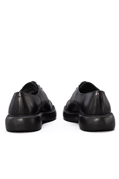 Pierre Cardin Pi̇erre Cardi̇n Men's Orthopedic Leather Shoes - Comfort Medical Sole 702915   Black