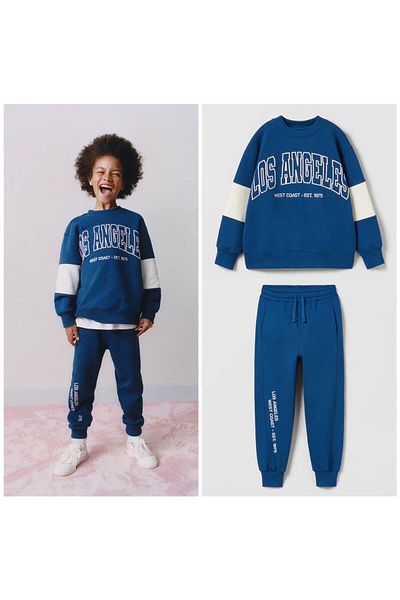 AdaKids Set pentru copii model unisex sezon nou cu slogan multicolor