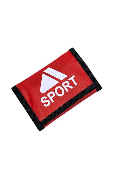 VANİLLA COLLECTİON Velcro Cover Zipper Money Compartment Unisex Interpeks Fabric Children's Sports Wallet