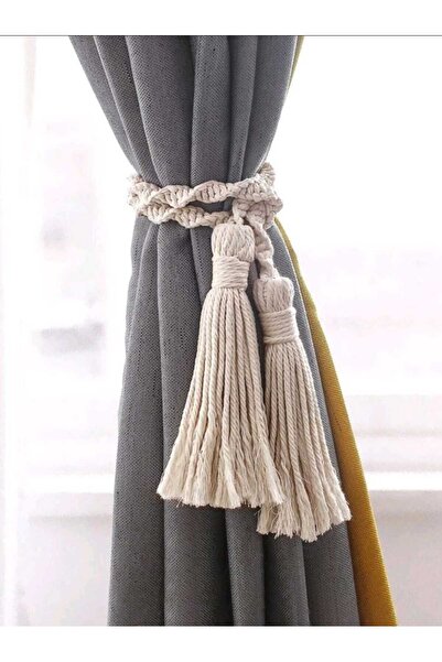 Mina Souvenir 1 Adet Makrome Tasarım El Örgüsü Şık Tasarım Perde Askısı Model...