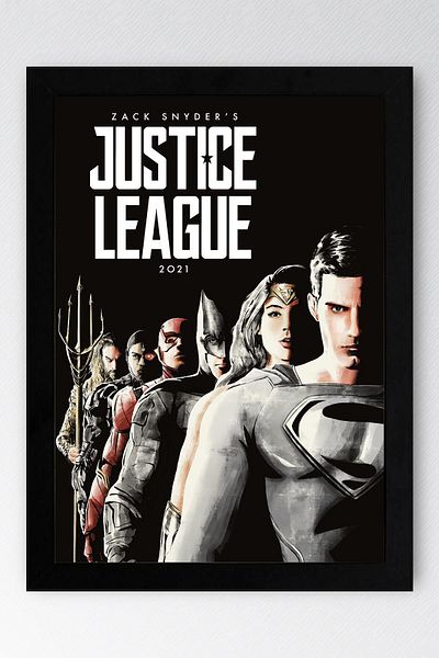 Saturn Pictură înrămată Justice League - Pictură poster Justice League