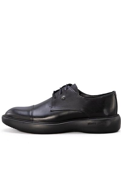 Pierre Cardin Pi̇erre Cardi̇n Men's Orthopedic Leather Shoes - Comfort Medical Sole 702915   Black