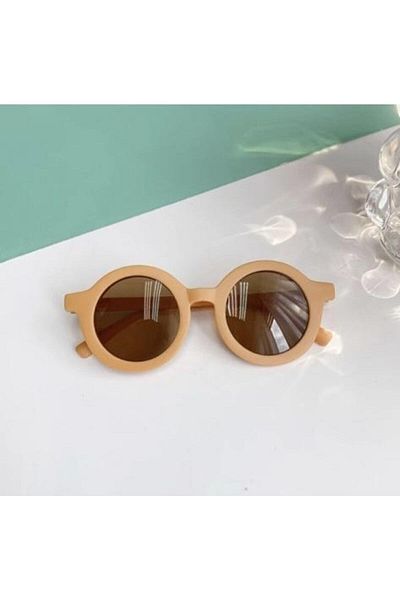 Kids Scandinavian 1-10 Years Old Children's Solar Glasses Uv400 Certified Yellow Glasses Yellow