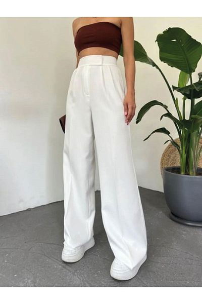 Pubi WOMEN'S HIGH WAIST VELCRO PALAZZO PANTS (you can check our size chart)