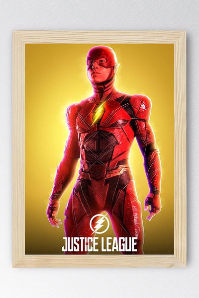 Saturn Justice League The Flash Pictură înrămată - Poster Justice League