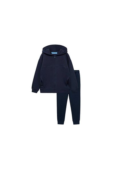 minibambi Laci'El Paris Boy Zippered Tracksuit Set Navy Blue