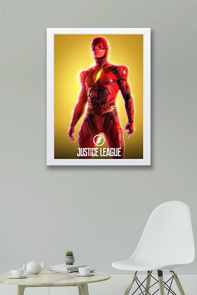 Saturn Justice League The Flash Pictură înrămată - Poster Justice League