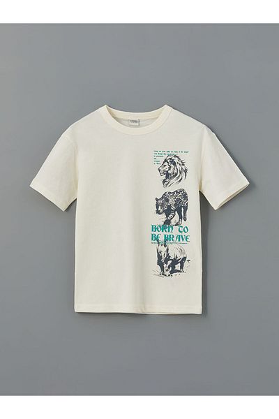 LC Waikiki Lcw Crew Neck Boys T-Shirt and Shorts
