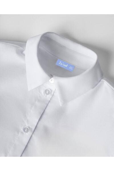 minibambi Fehér lány ing - zsebekkel