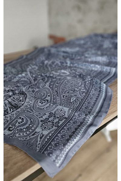 Merwiss Şal indigo cu model etnic retro