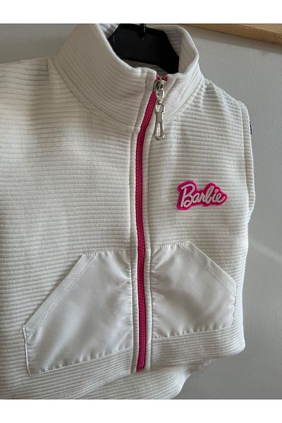 minibambi White Ribbed Girl's Vest