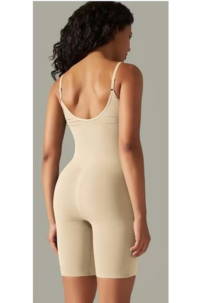 Boubon Co Skin Color Full Length Gathering Corset That Provides Instant Thinness
