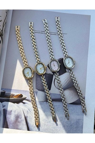 QUARTZ Silver Color Minimal Design Women's Wristwatch