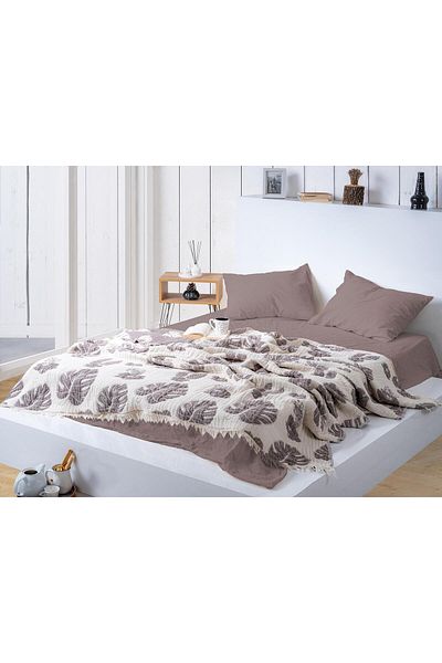 Denia Home Textile Muslin 5 Layer Quilt/Double 240X220 cm Leaf