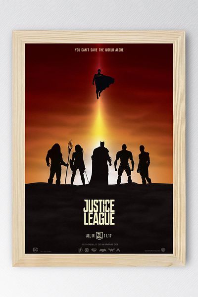 Saturn Pictură înrămatea Liga Justiției - Poster Poster Film Liga Justiției