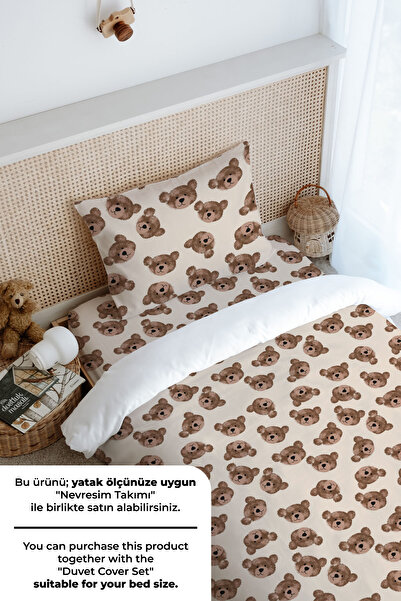 Tuğba Kuğu Tek Kişilik Lastikli Çarşaf Seti - Iconic Serisi - Tiny Bear